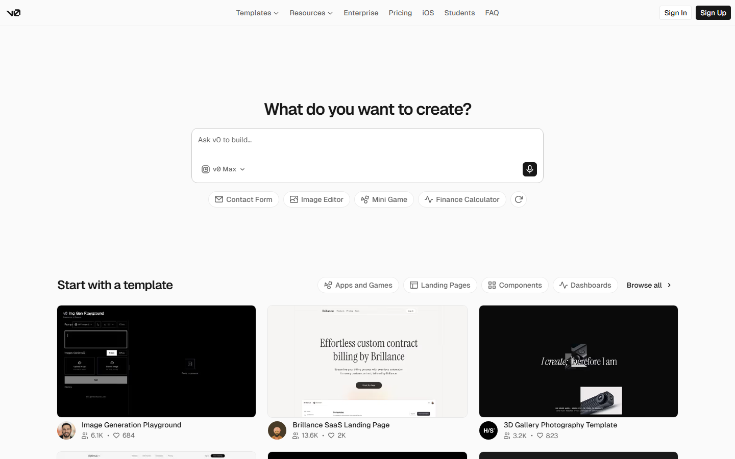 v0 interface