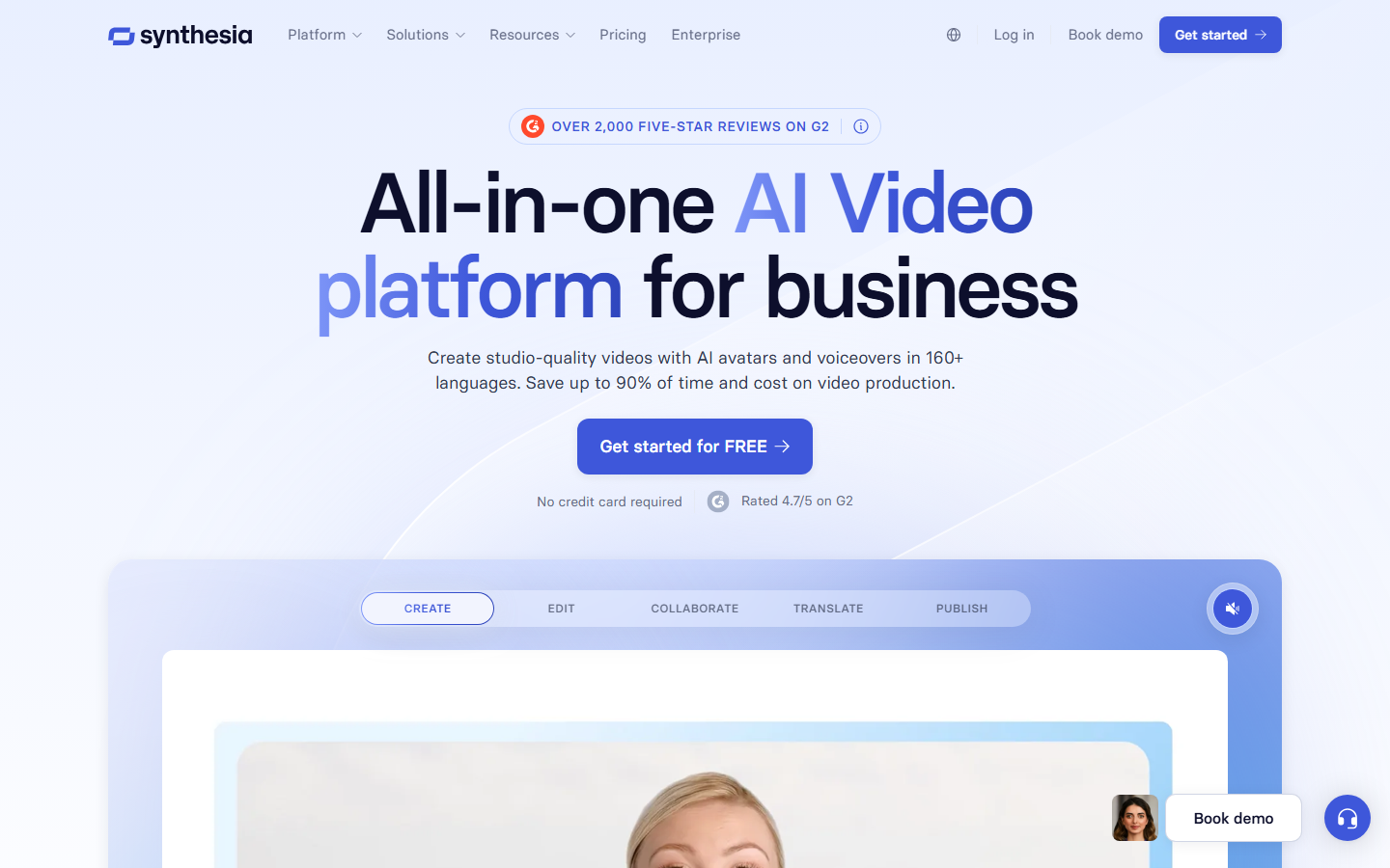 Synthesia AI video platform