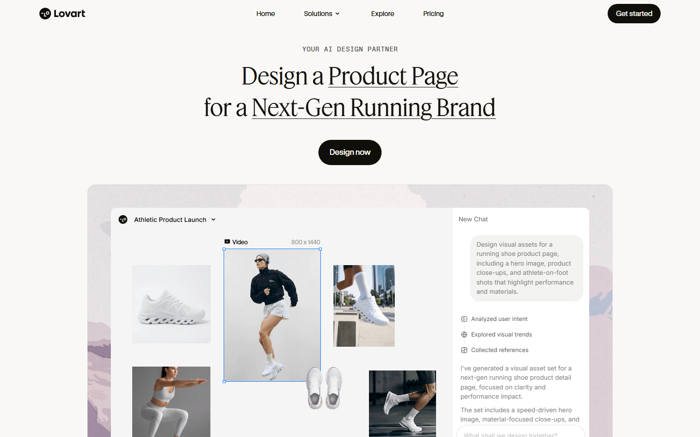 Lovart homepage