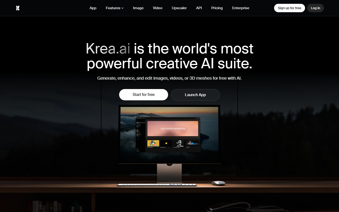 Krea AI interface