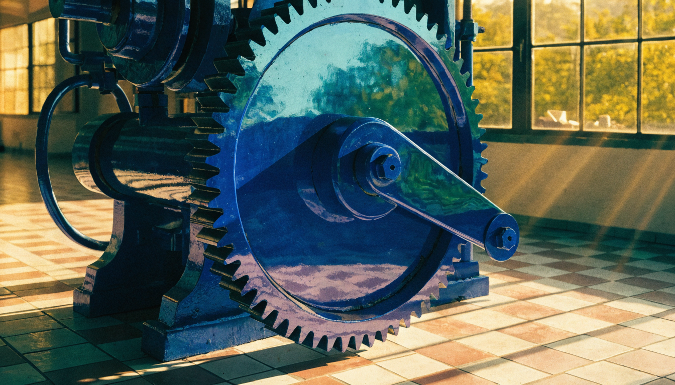 Vintage printing press