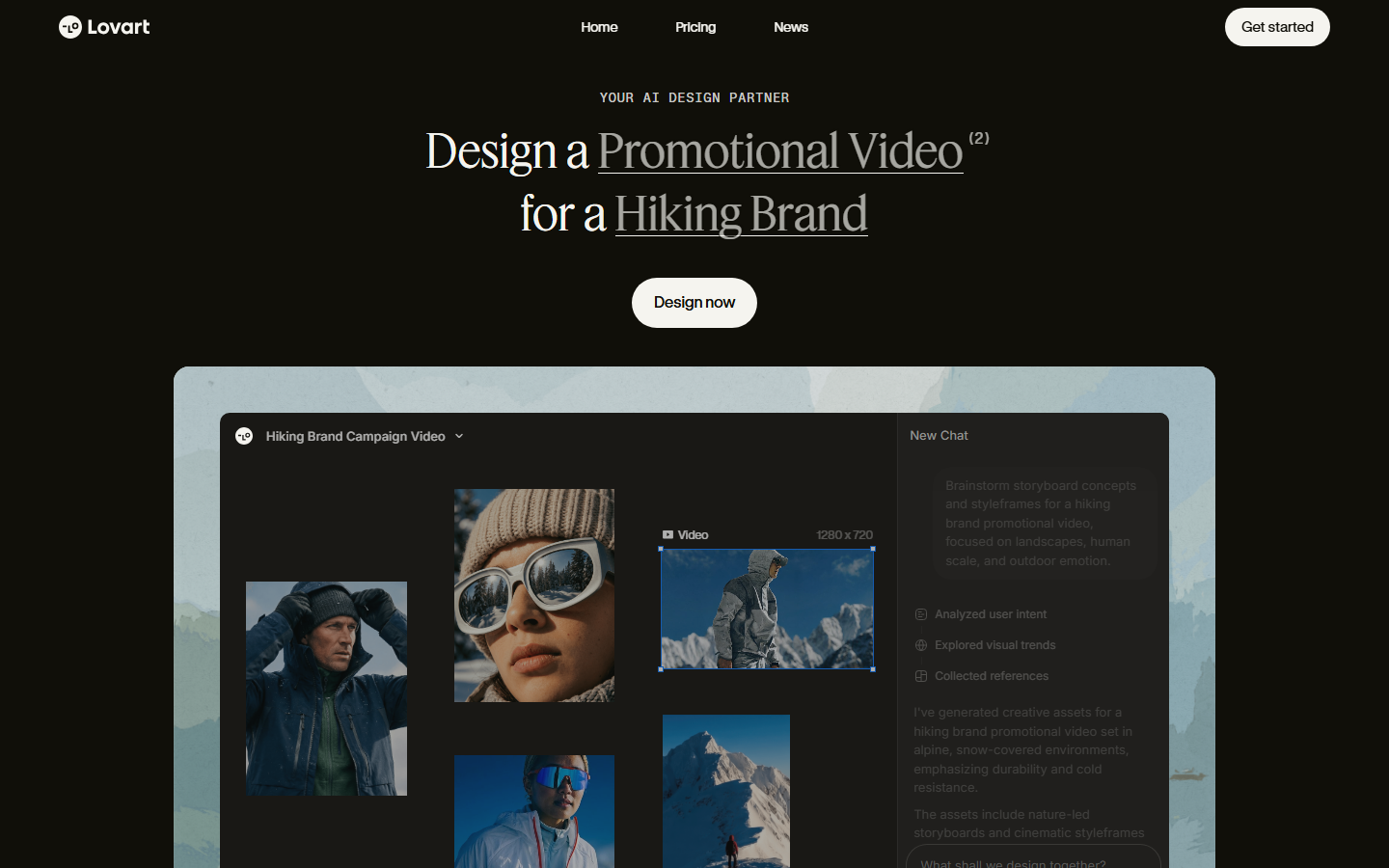 Lovart AI design platform