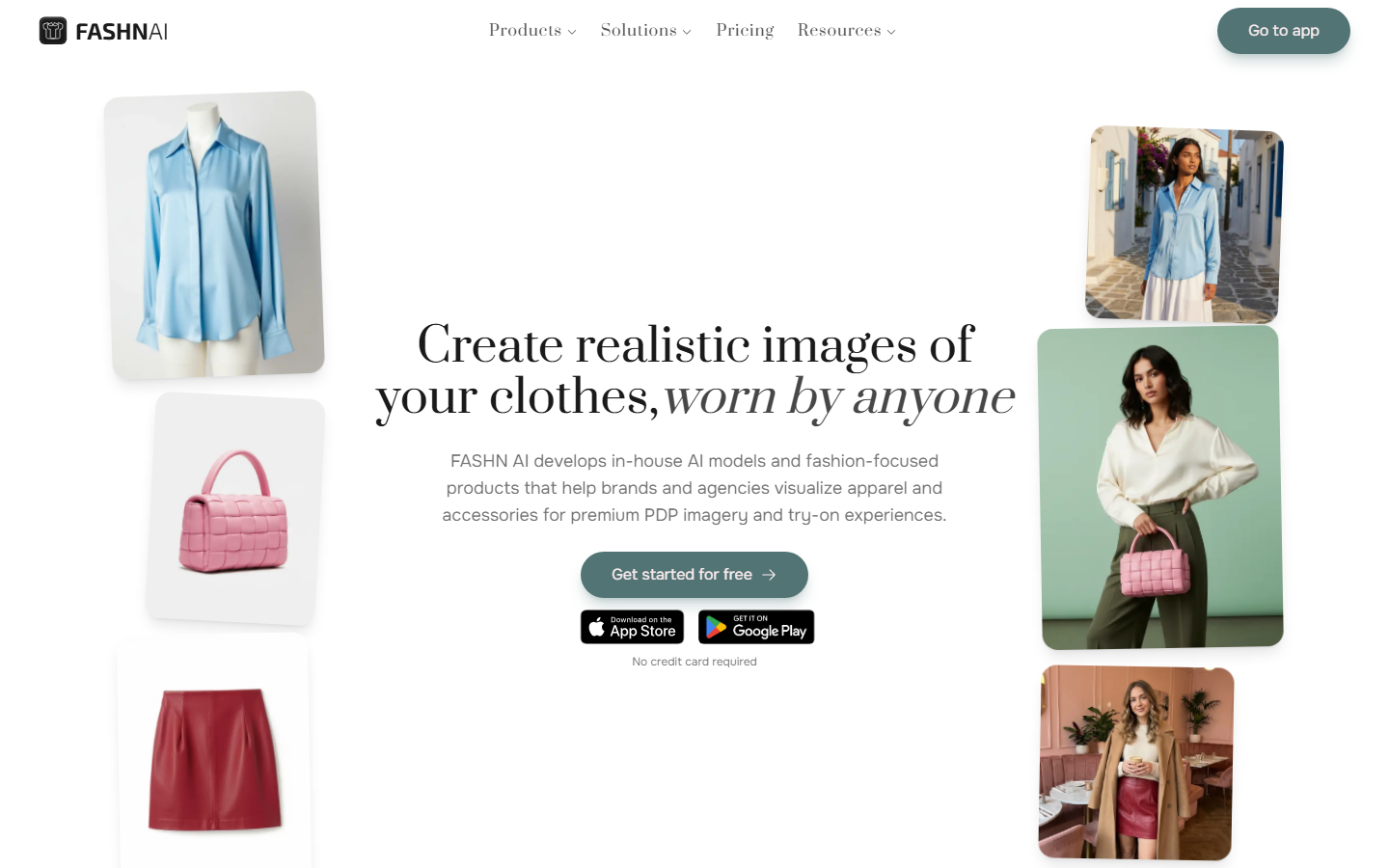 FASHN AI homepage
