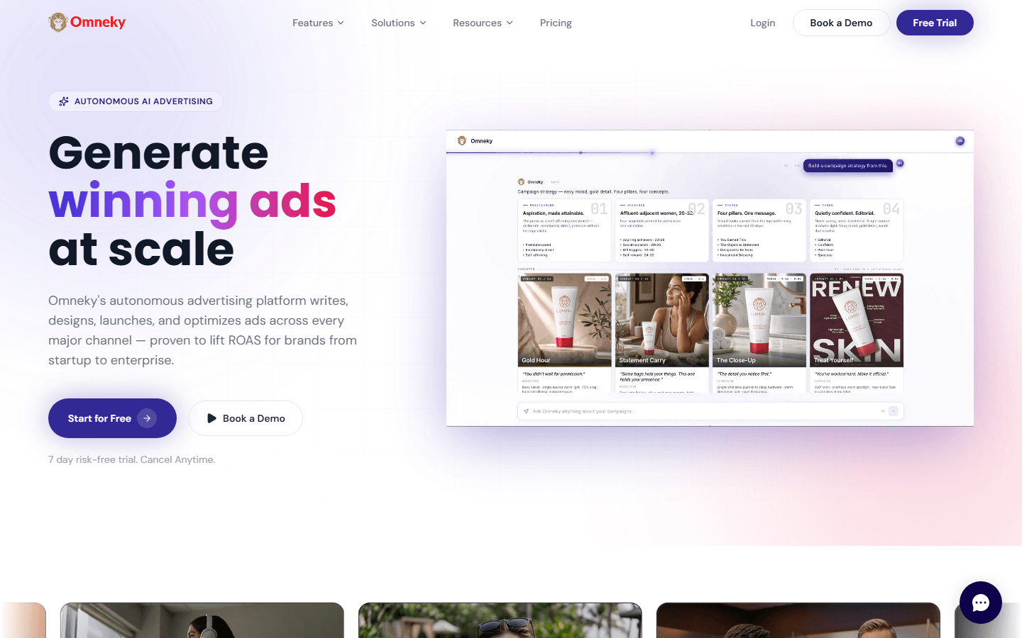 Omneky homepage