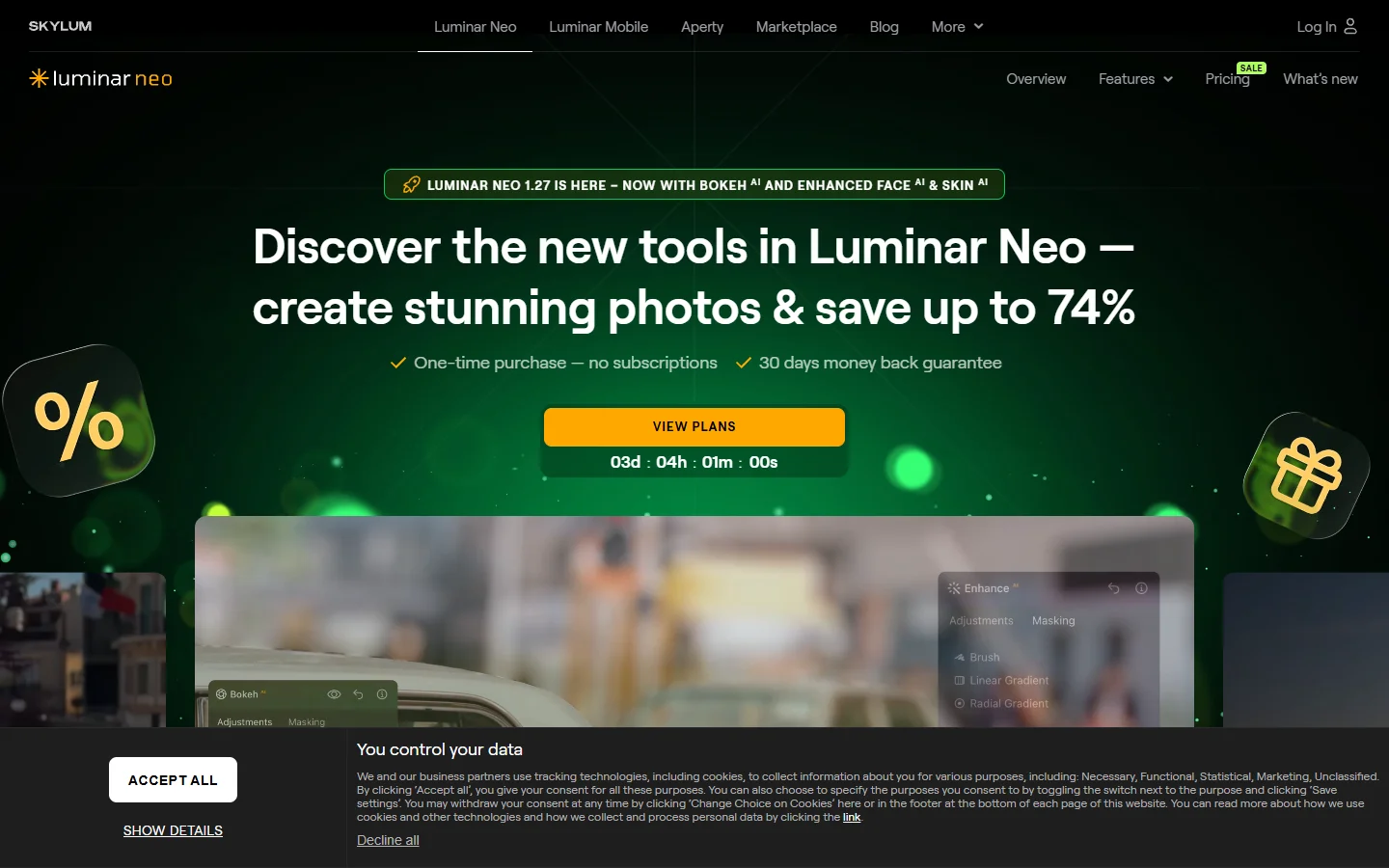 Luminar Neo desktop photo editor