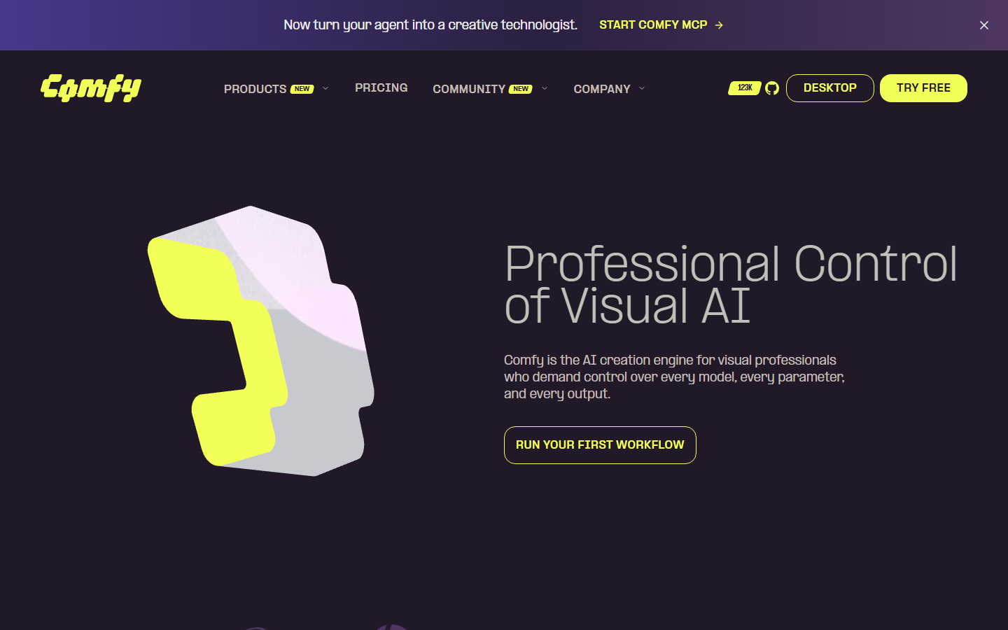 ComfyUI homepage