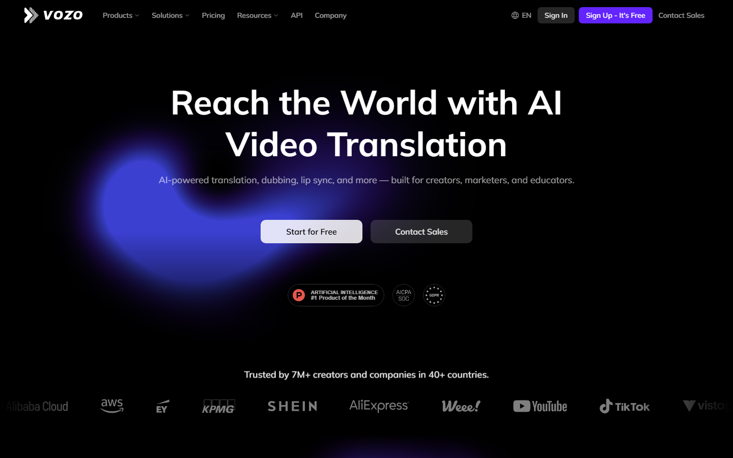 Vozo AI multi-speaker lip sync tool