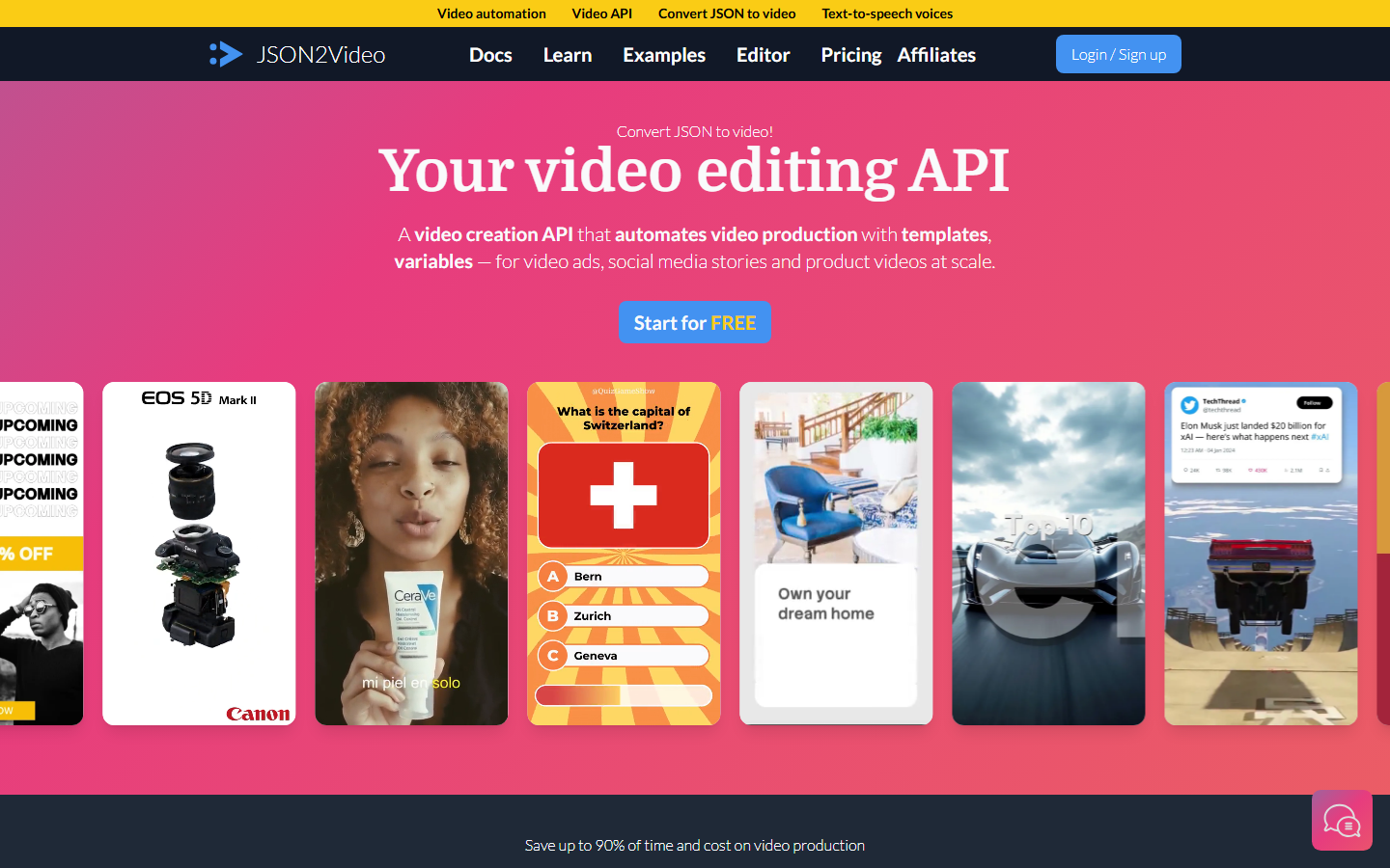 JSON2Video