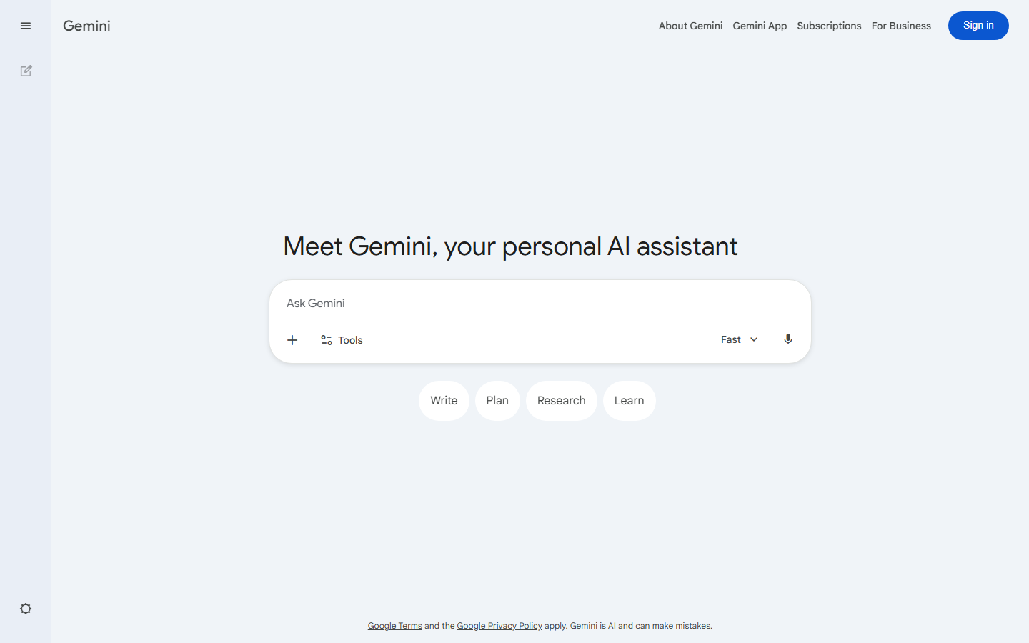 Google Gemini AI