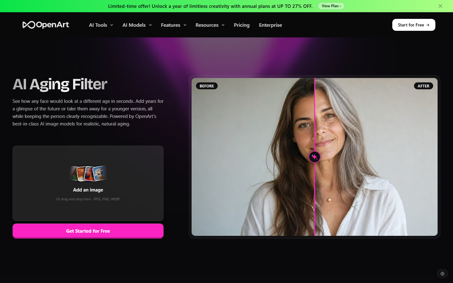 OpenArt homepage