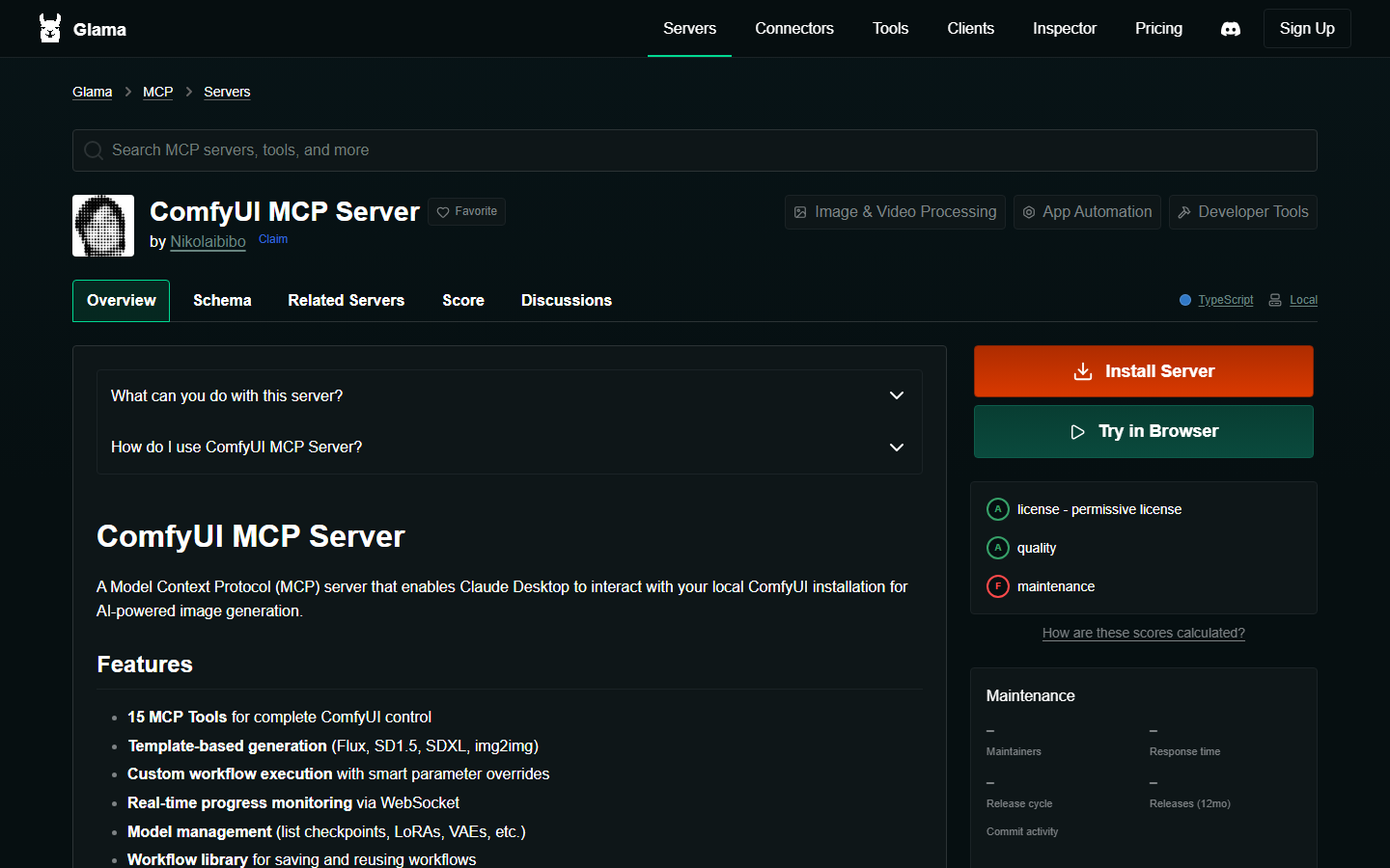 ComfyUI MCP Server on Glama