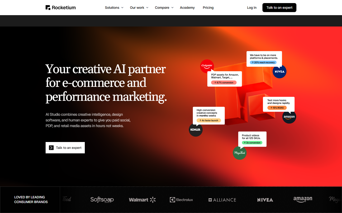 Rocketium homepage