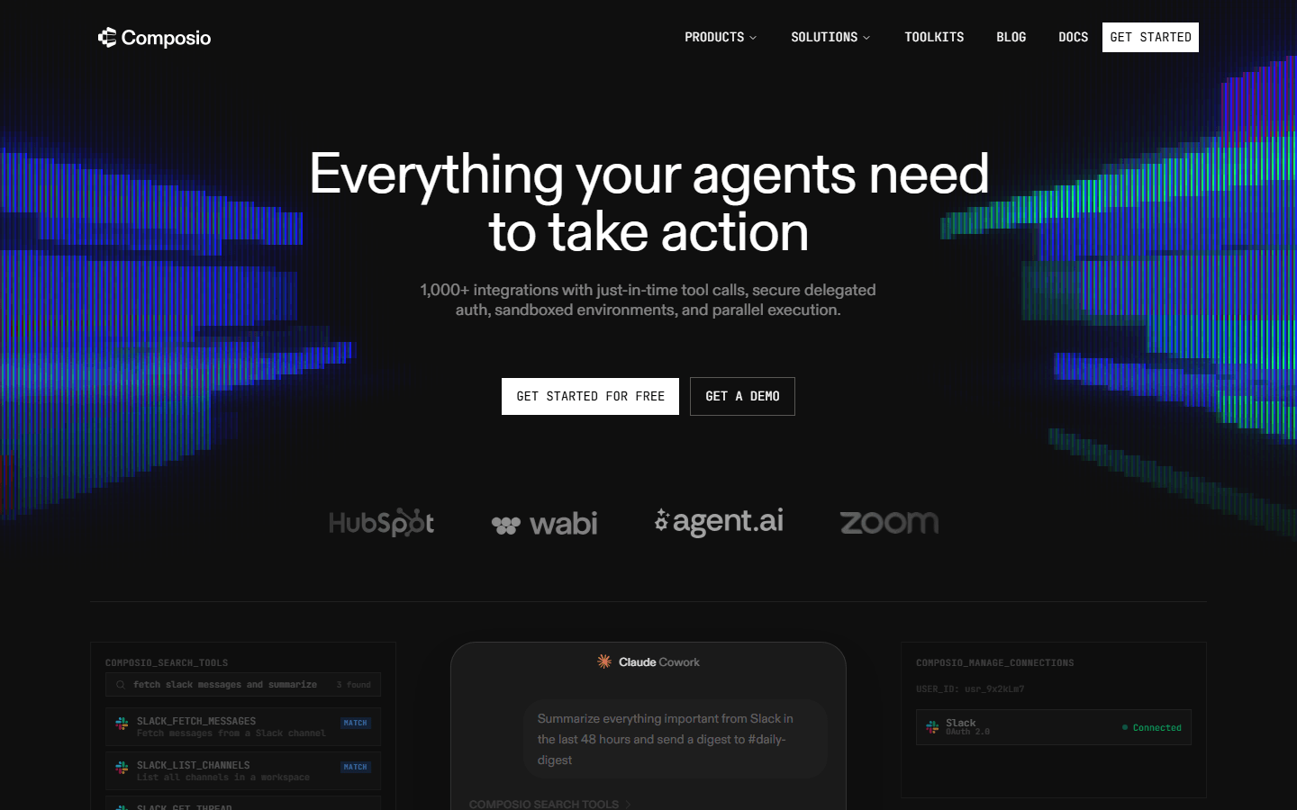 Composio homepage