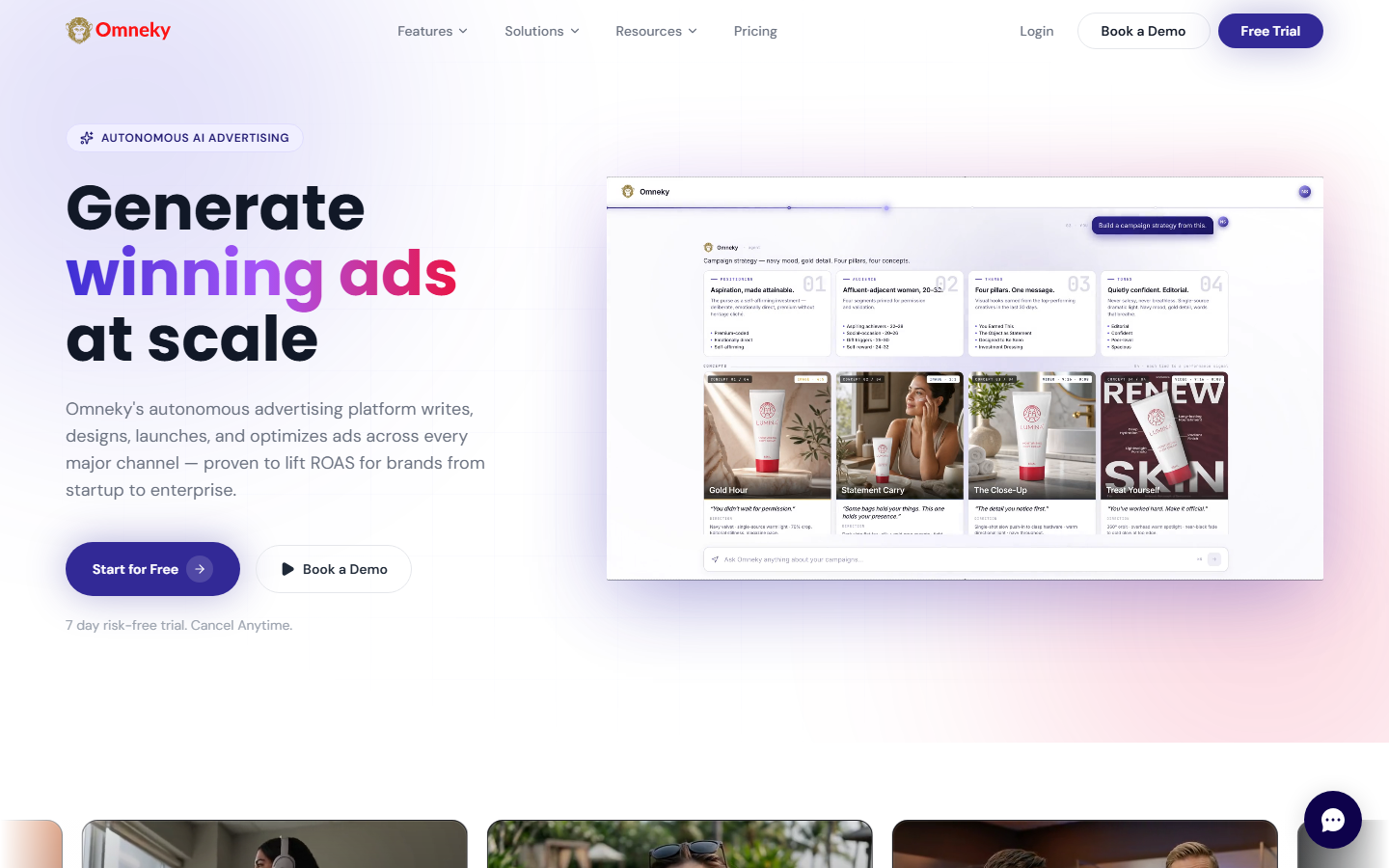 Omneky homepage
