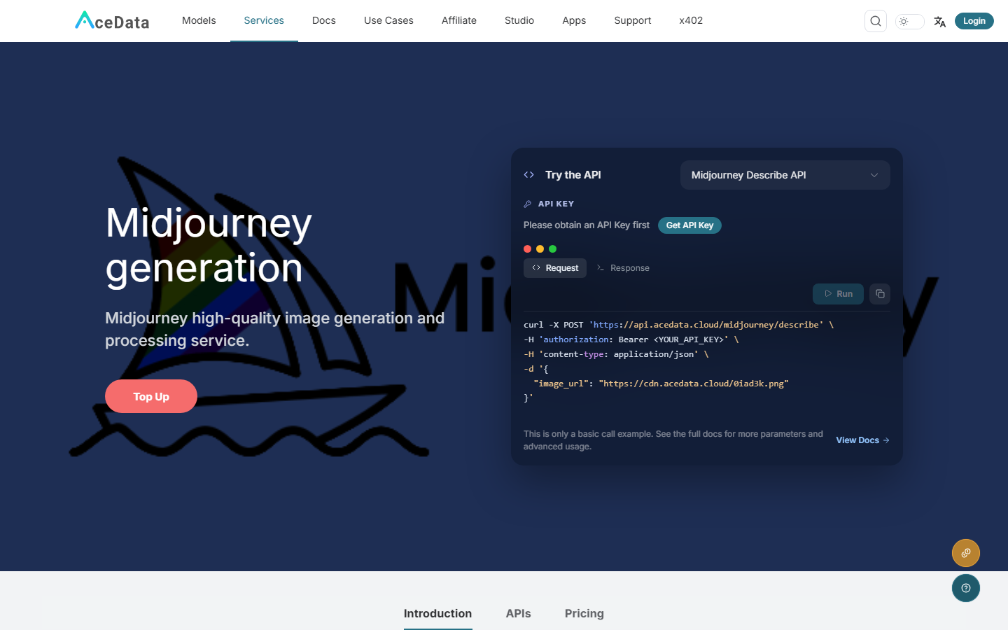 AceDataCloud Midjourney service