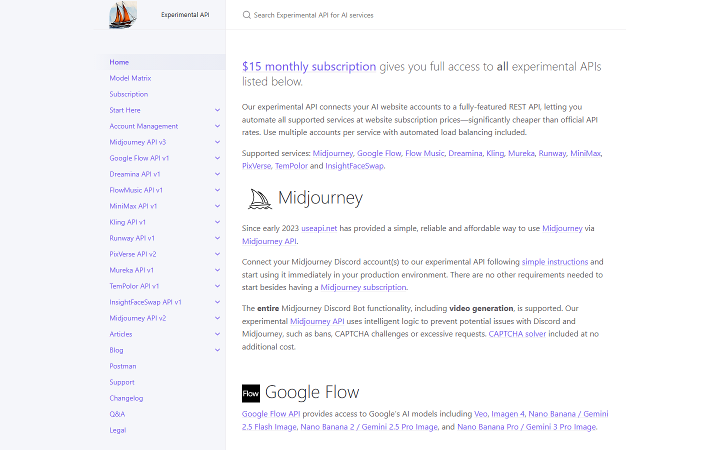 UseAPI homepage