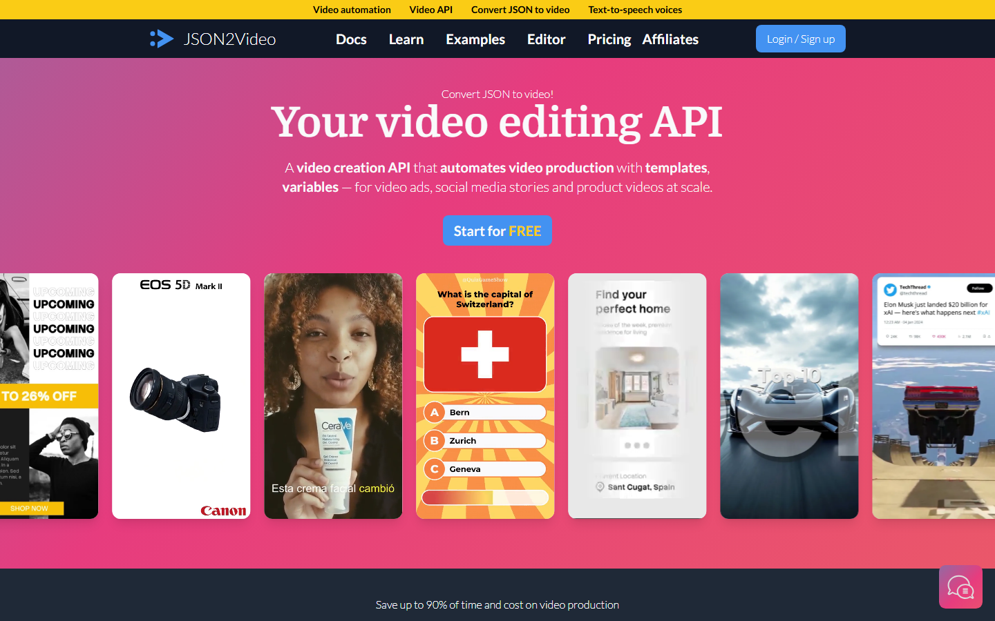 JSON2Video