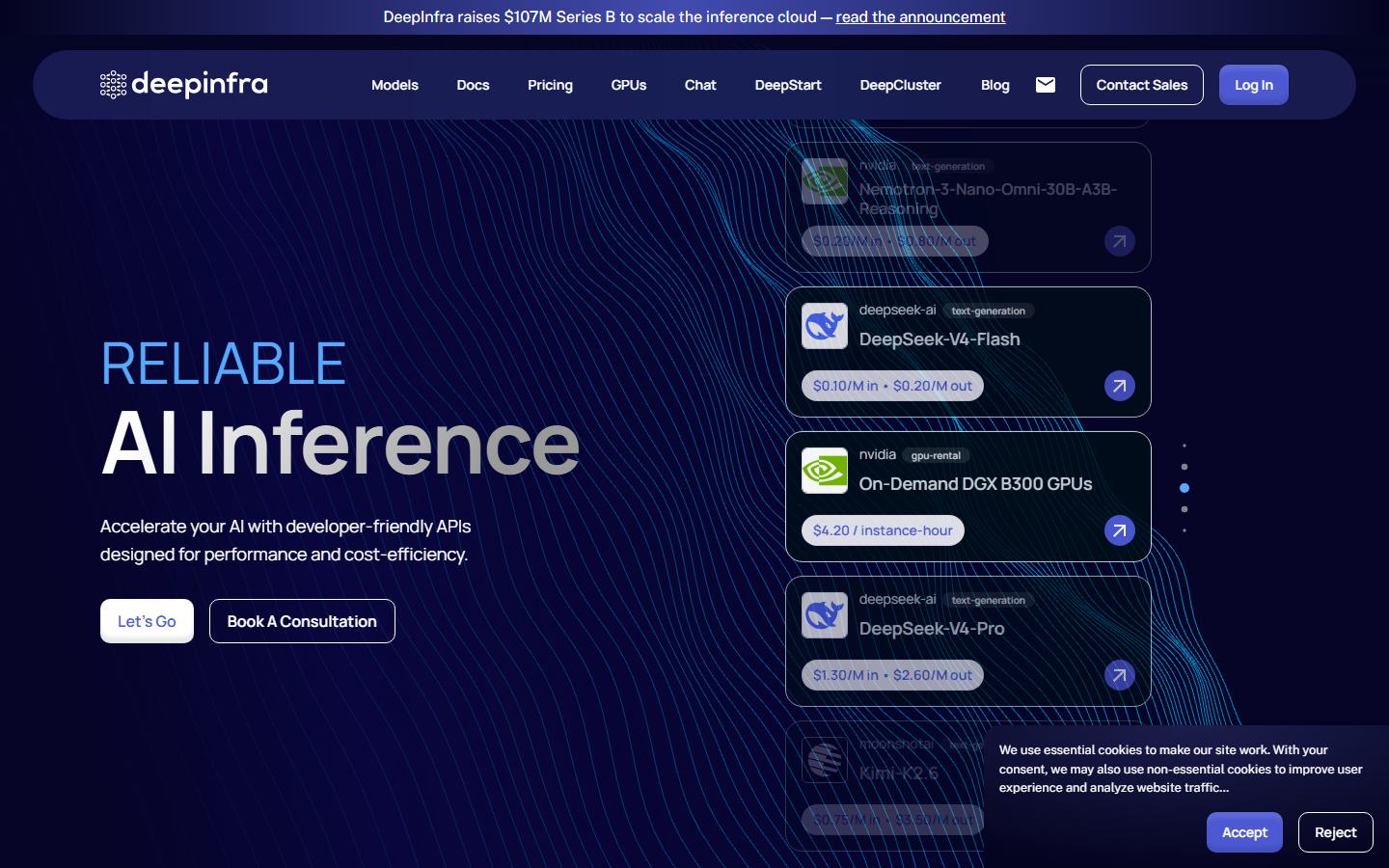 DeepInfra inference platform