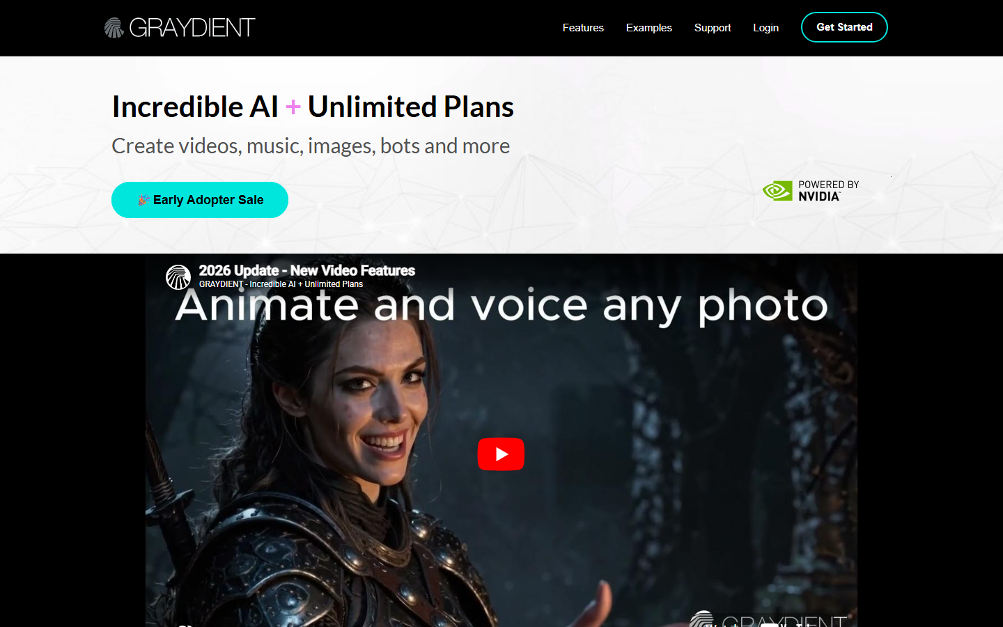 Graydient AI homepage