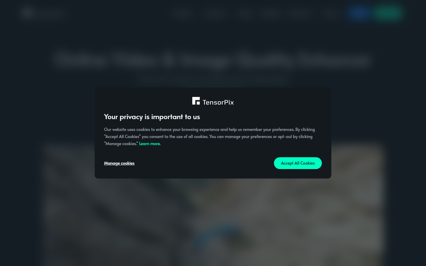 TensorPix interface