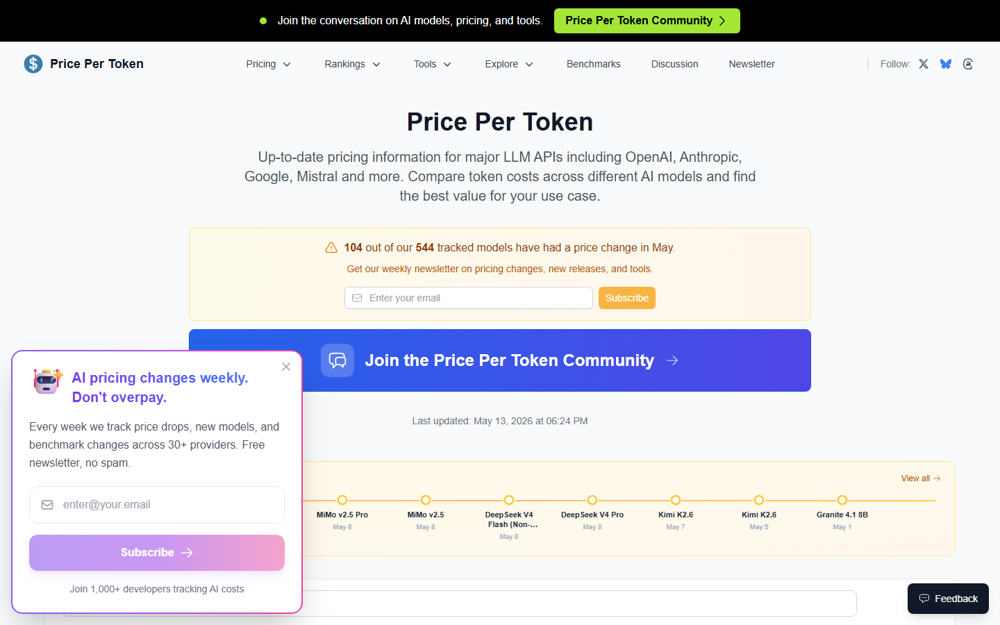 Price Per Token