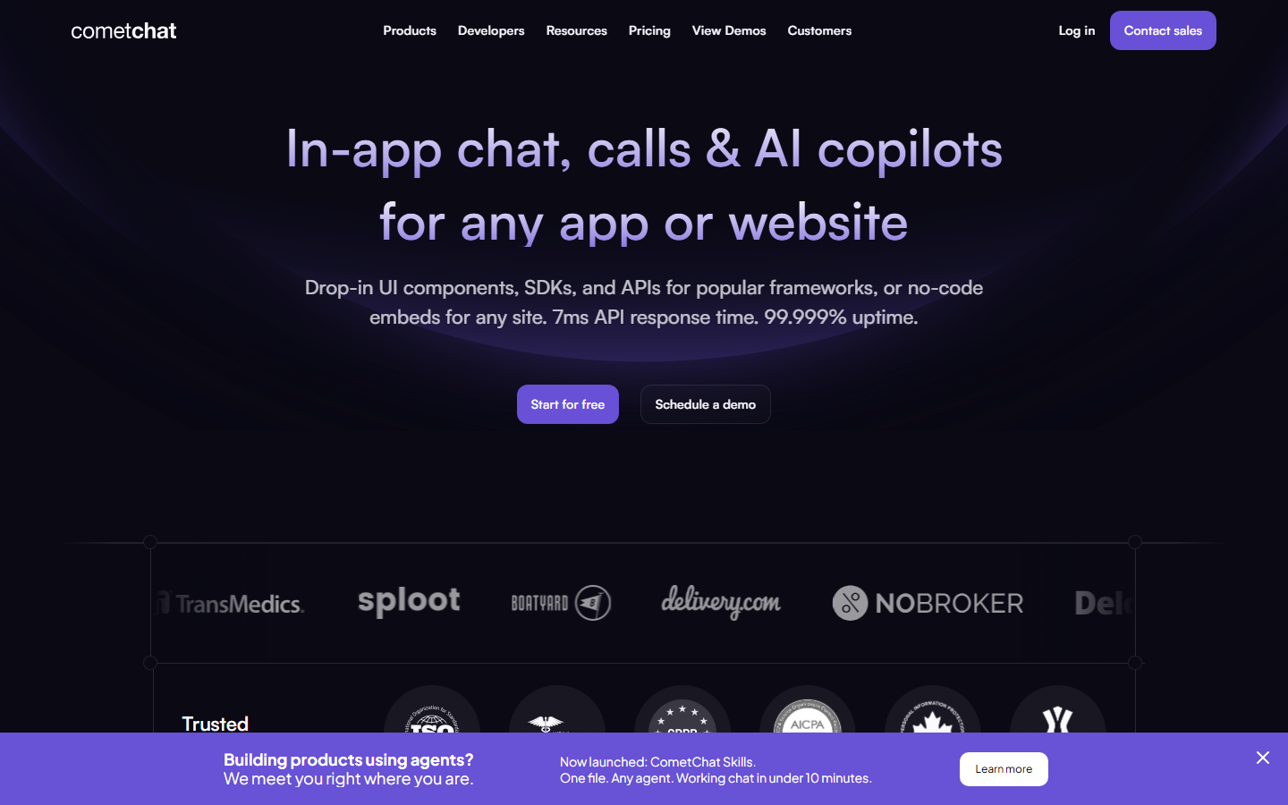CometChat developer platform
