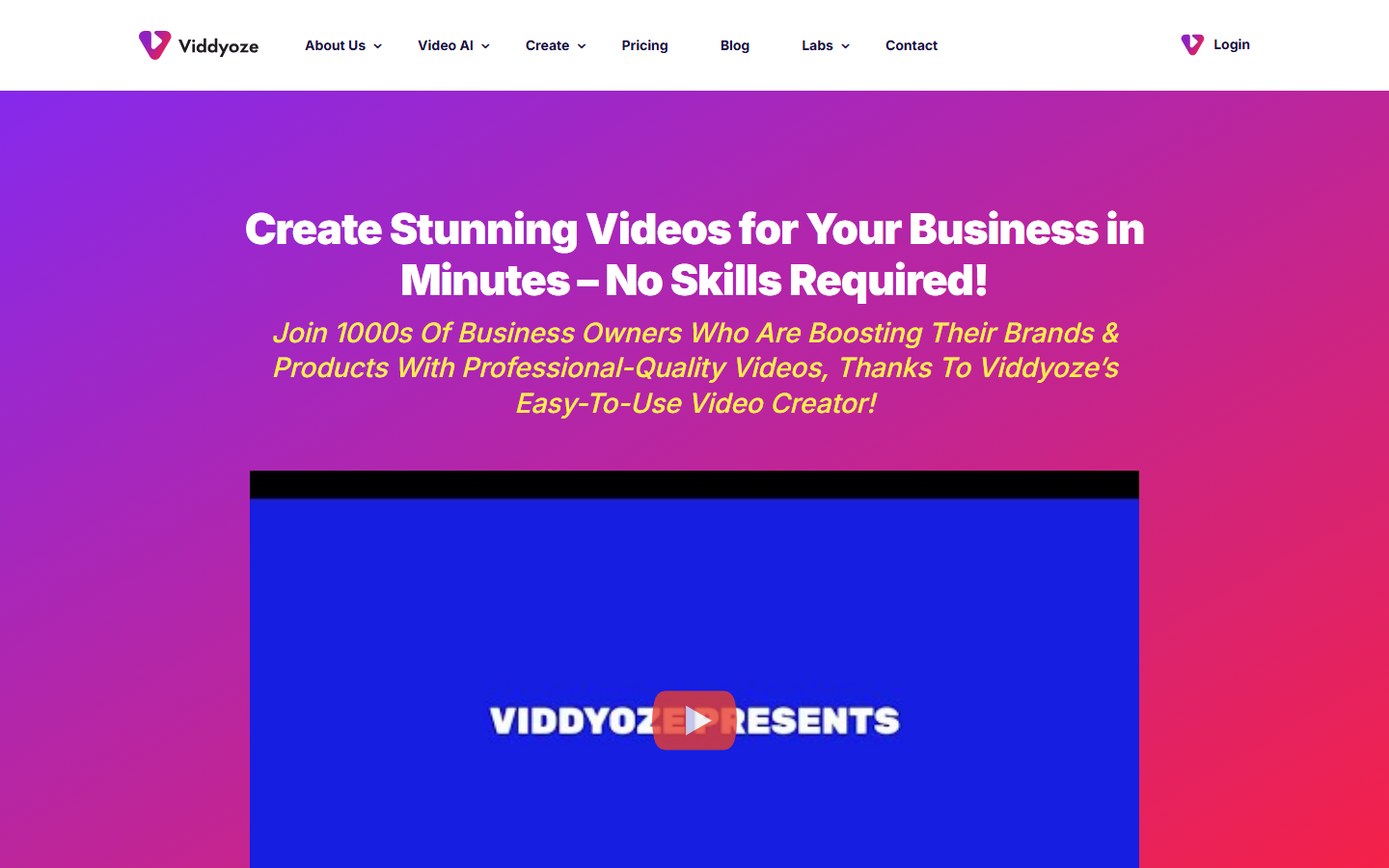 Viddyoze animation templates