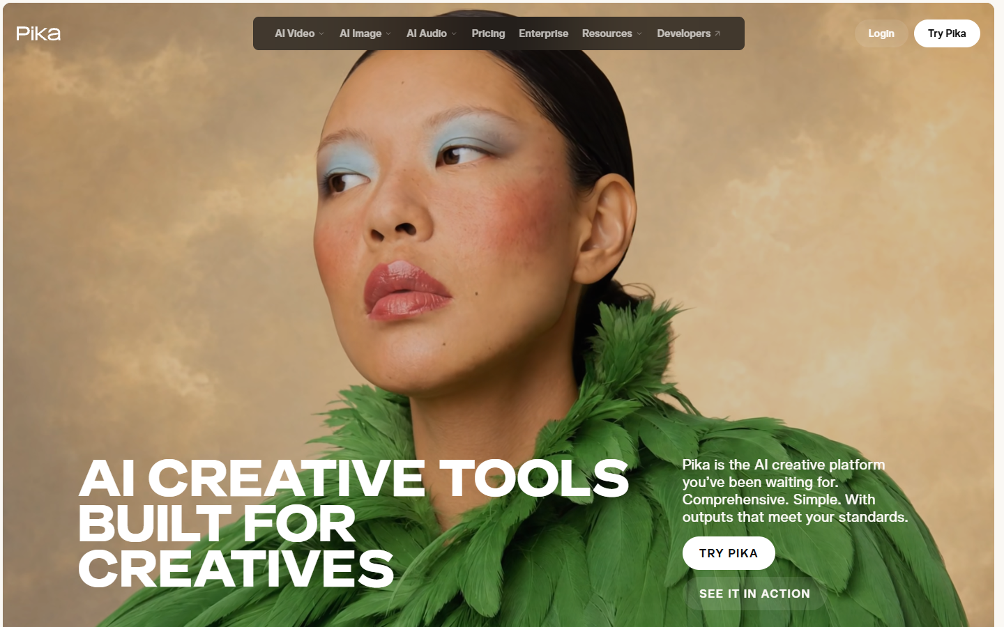Pika homepage on 12 October 2026