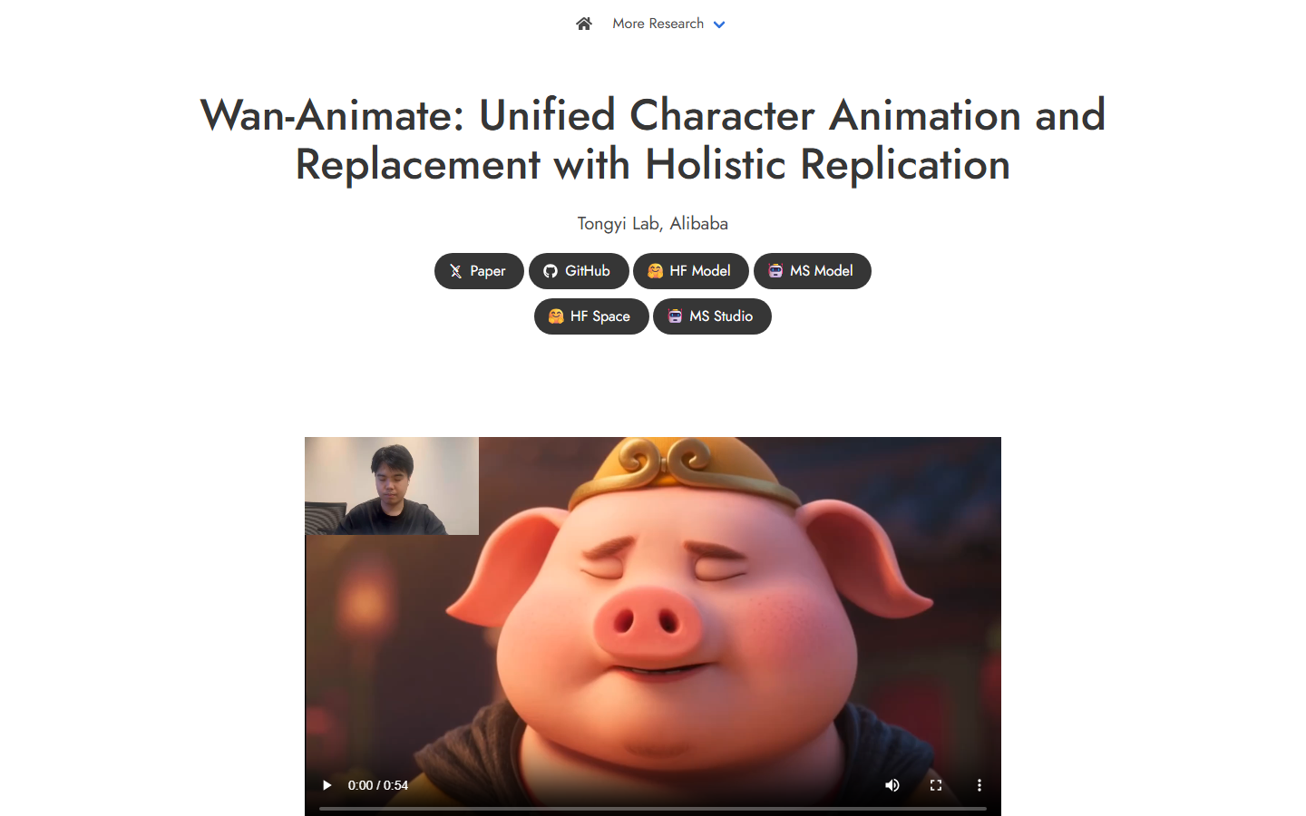 Wan-Animate project page on 13 October 2026