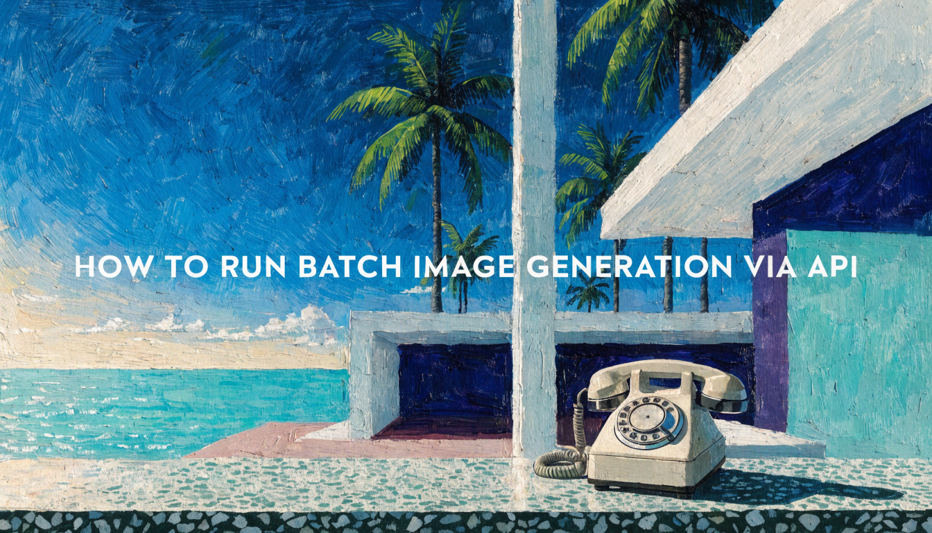How to Run Batch Image Generation via API | Wireflow Blog