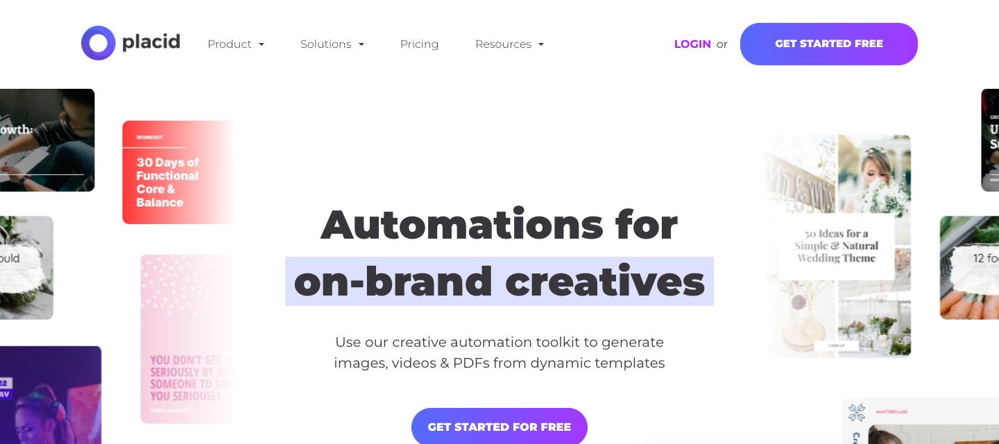 Placid homepage on 20 October 2026