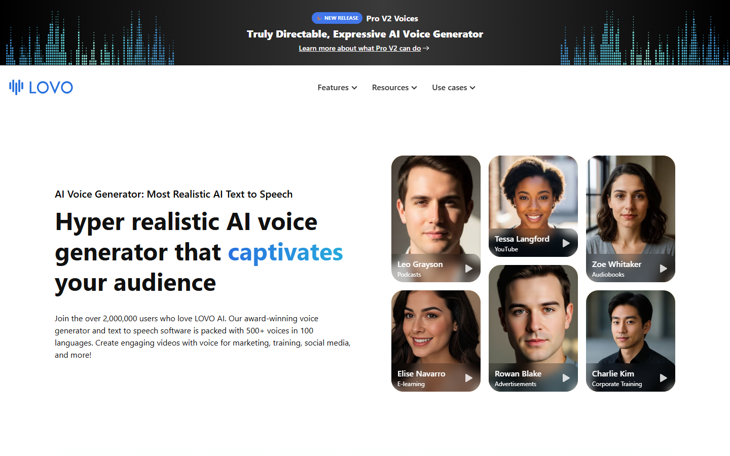 LOVO AI platform