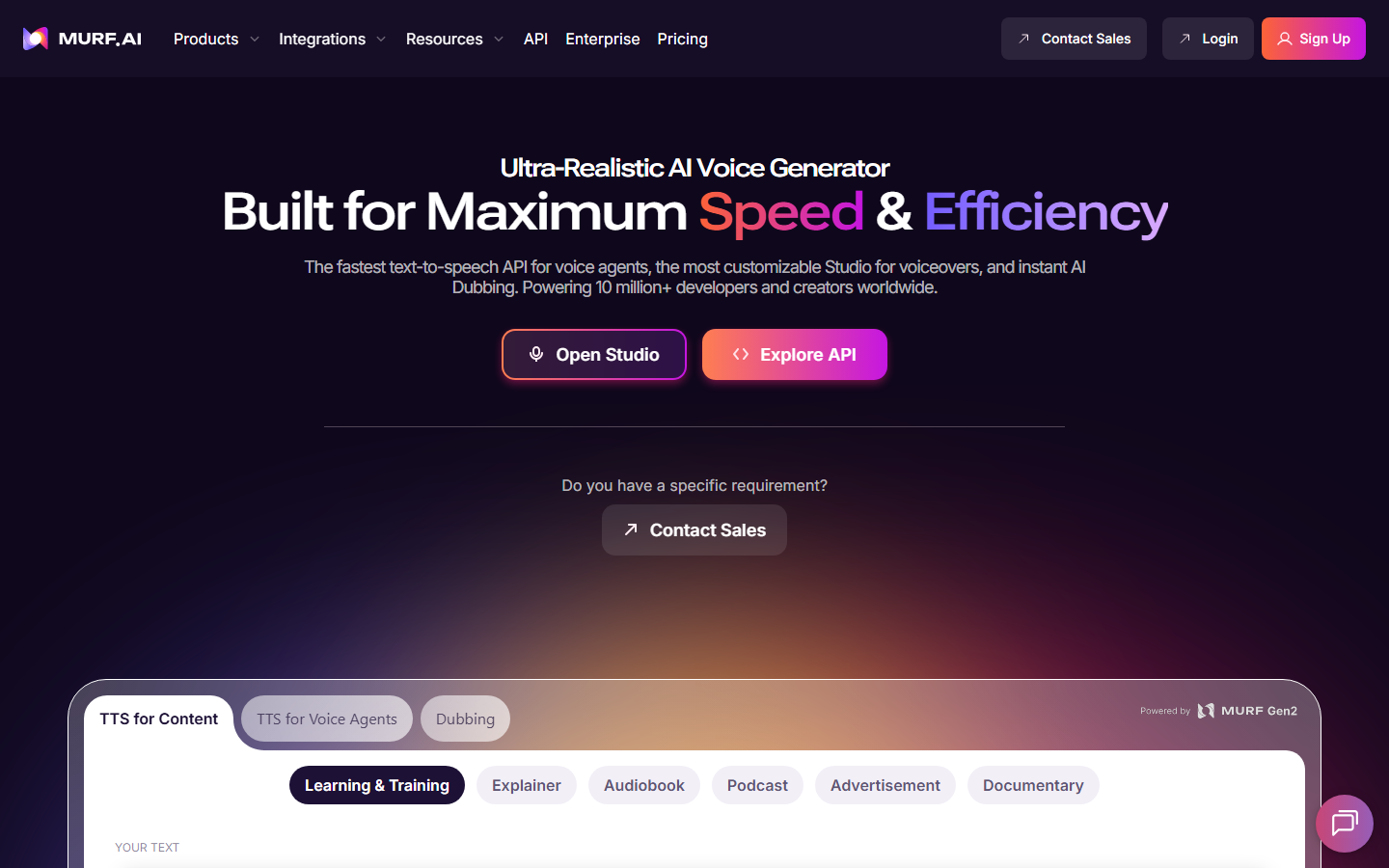 Murf AI platform