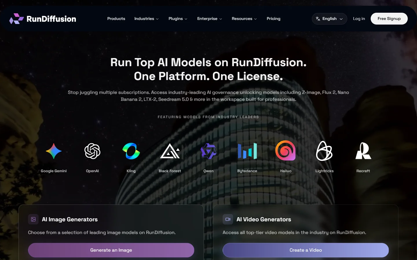 RunDiffusion managed ComfyUI workspace running in the browser, a hosted Weavy alternative without local hardware
