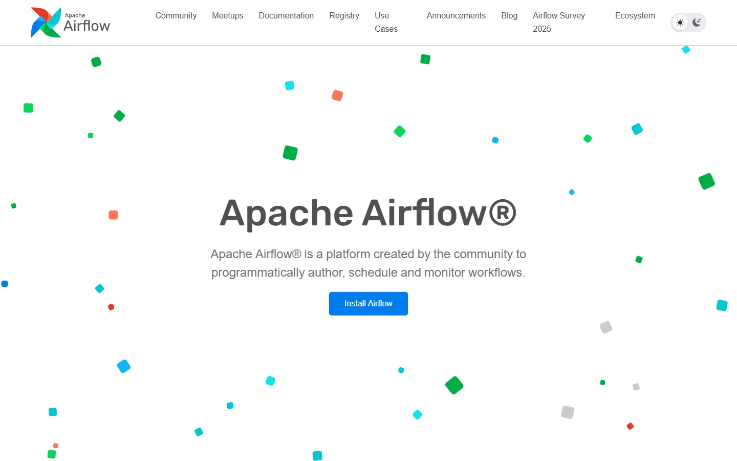 Apache Airflow homepage