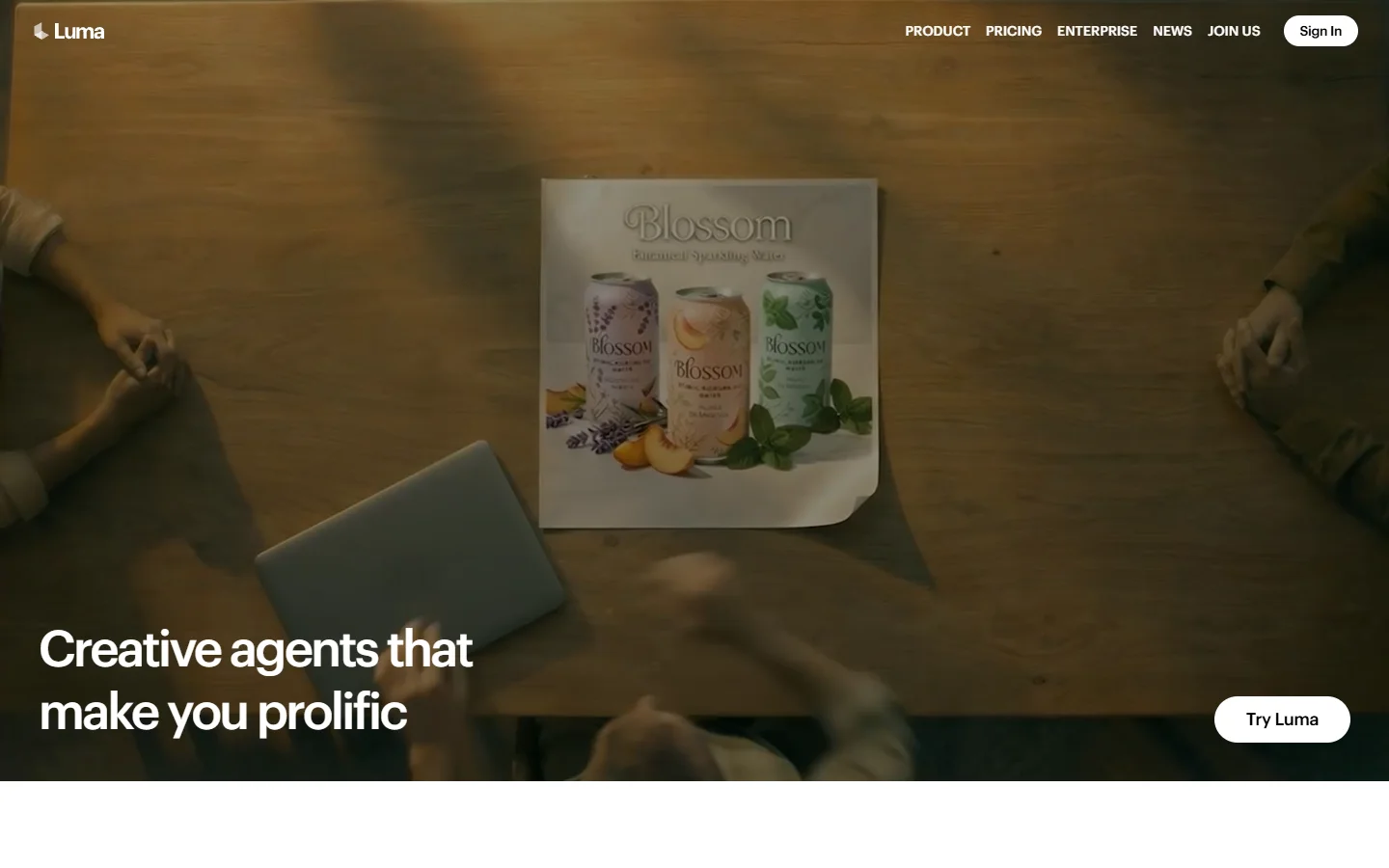 Luma Labs AI platform for creative video generation