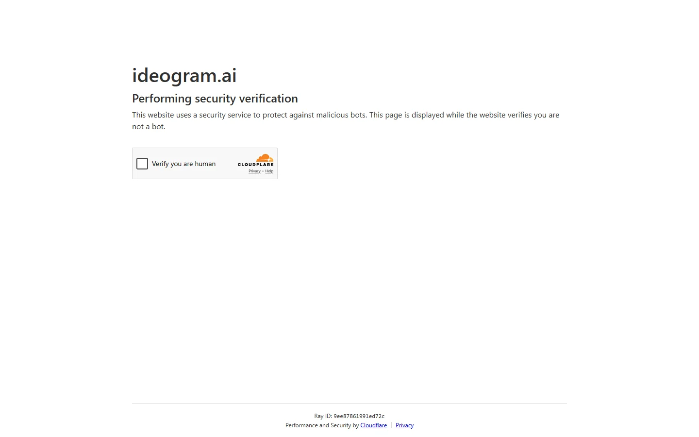 Screenshot of the Ideogram homepage