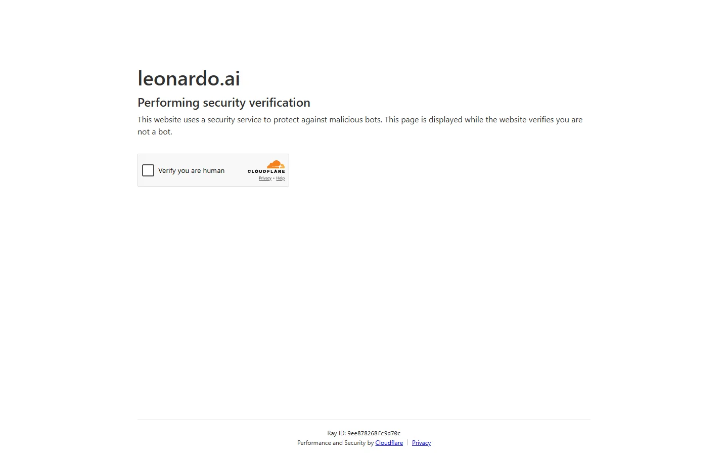 Screenshot of the Leonardo.ai homepage
