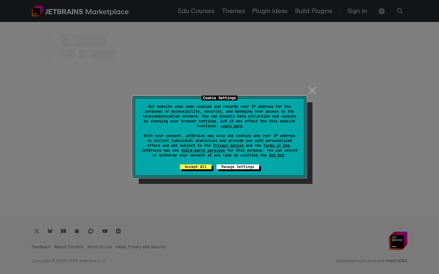 The Suno MCP plugin page on the JetBrains Marketplace