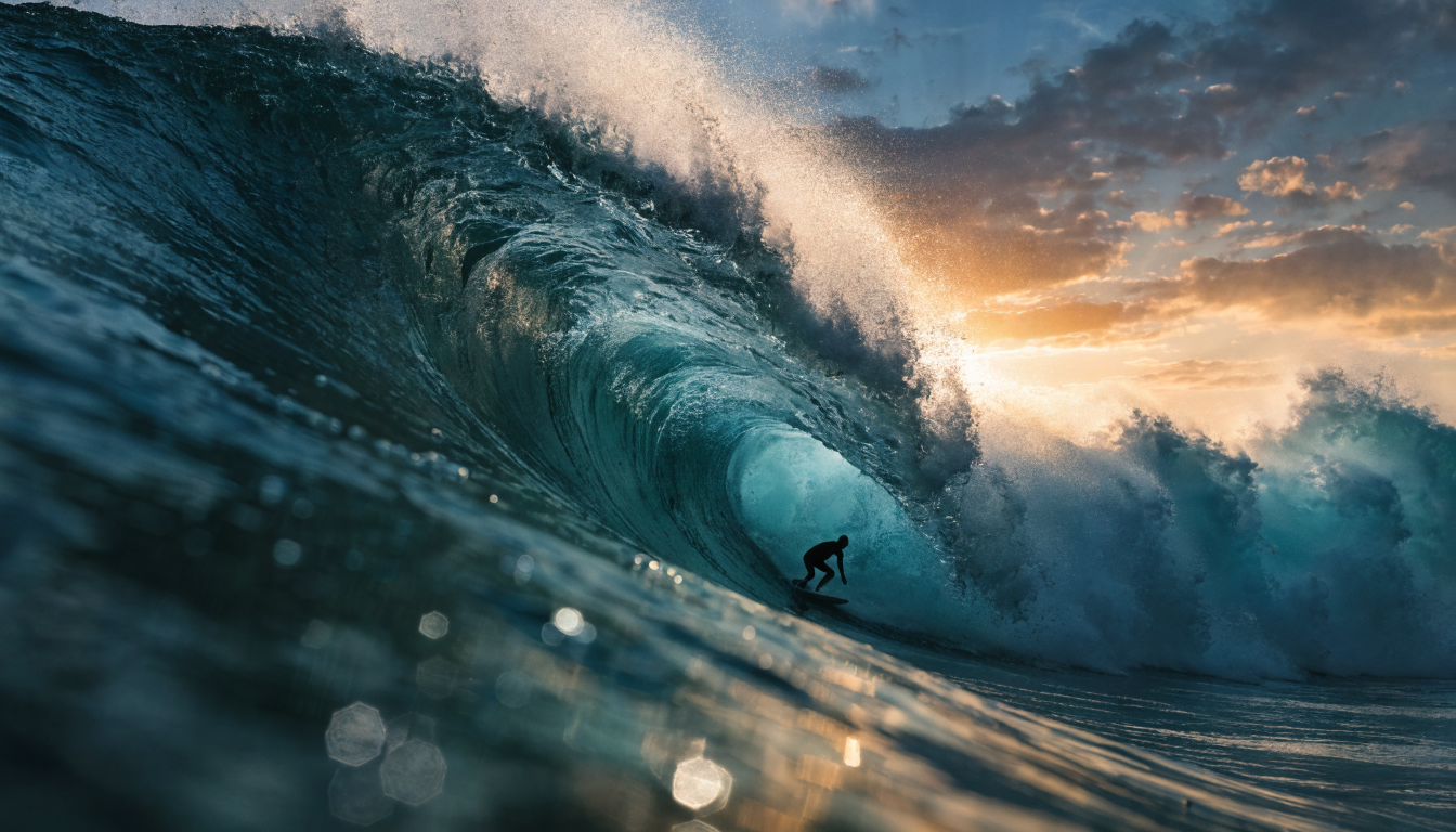 Close-up of an AI-processed portrait showing precise edge detection around fine hair details