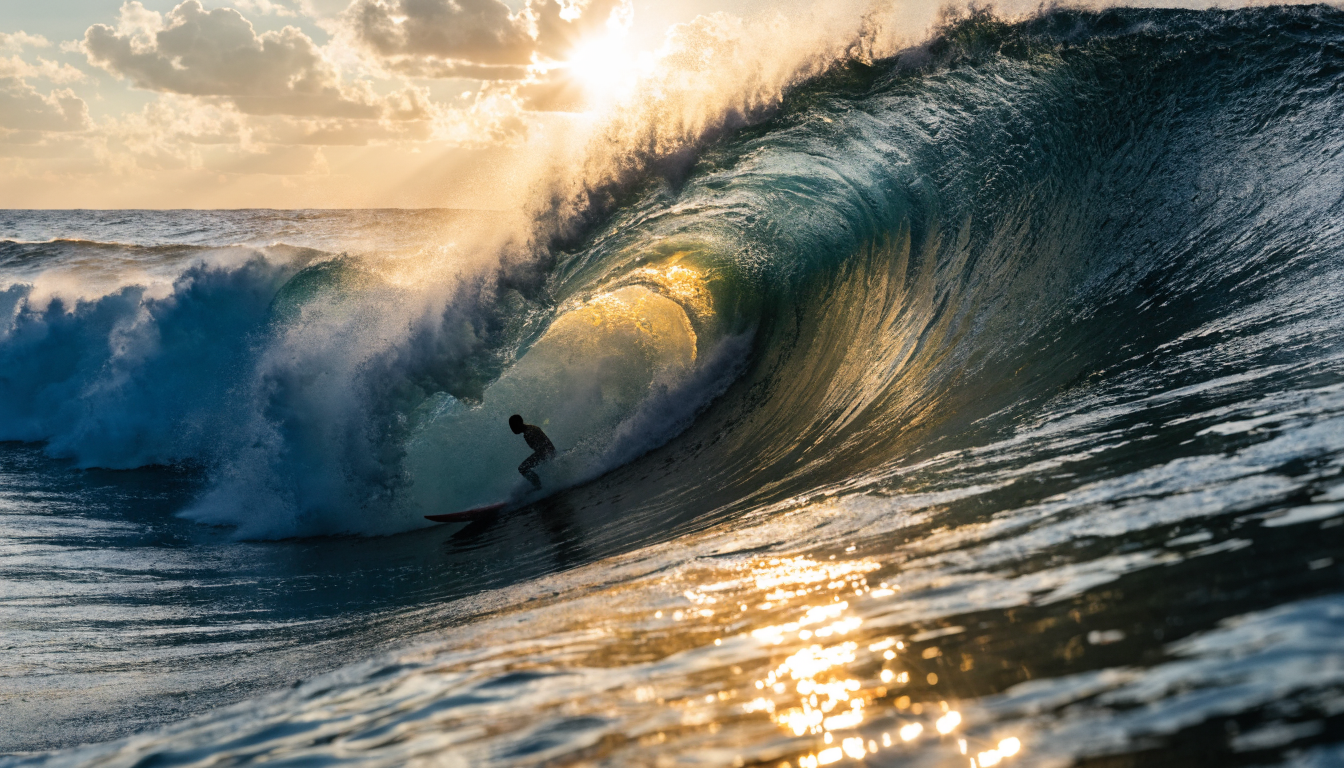 Close-up of AI-generated digital portrait showing hyperreal skin detail and dramatic rim lighting