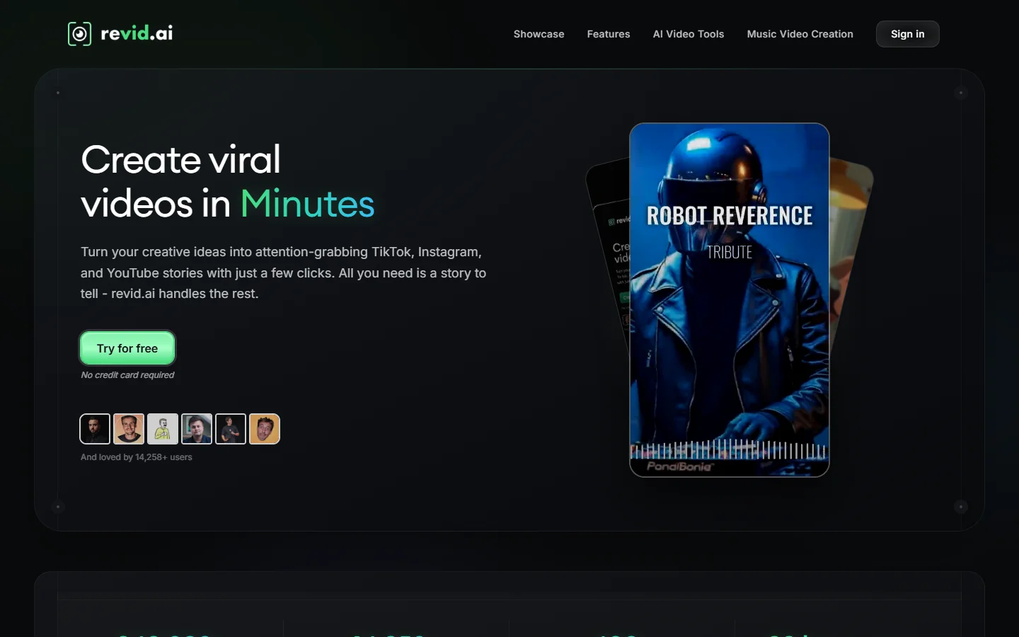 Revid AI viral content generation platform