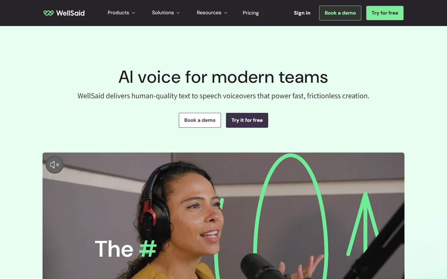WellSaid Labs enterprise voice generation platform