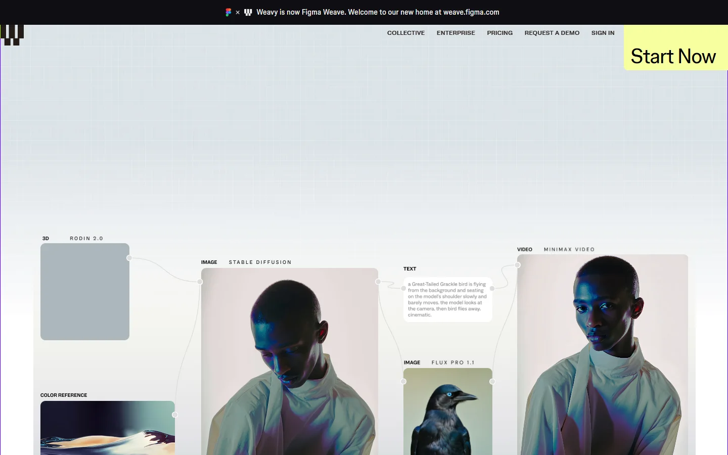 Figma Weave homepage