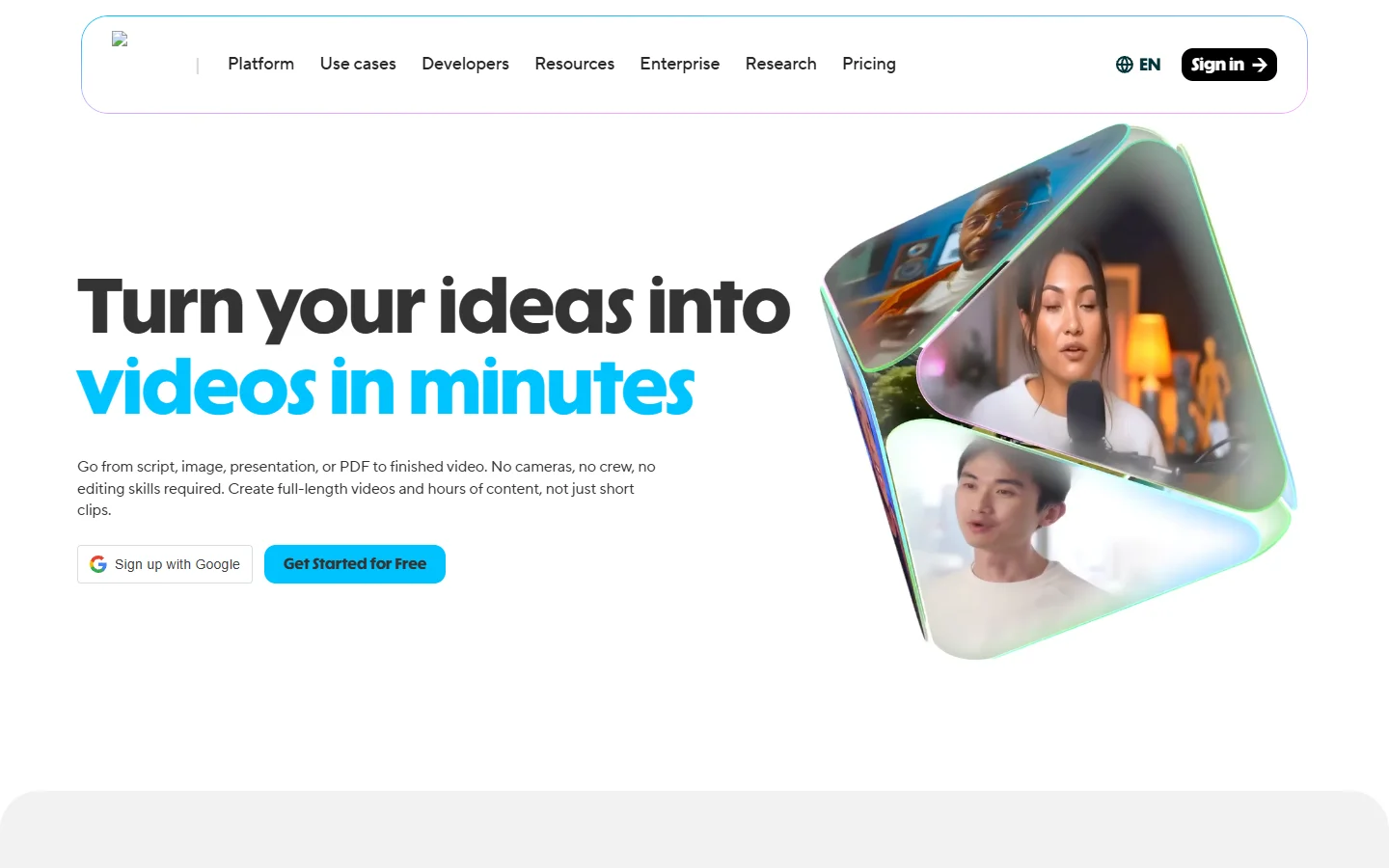HeyGen AI avatar video creation platform