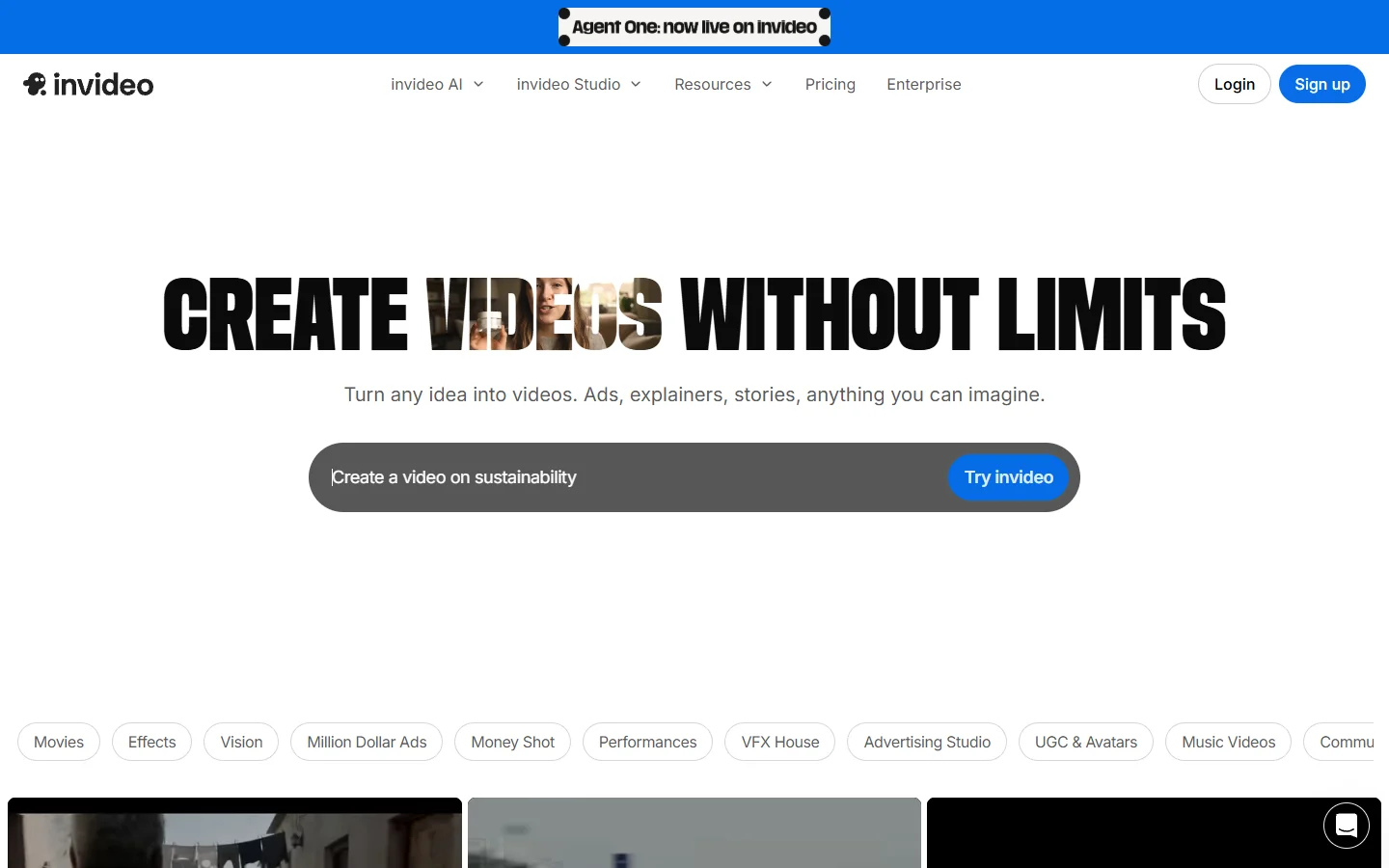 InVideo AI long-form video creation platform
