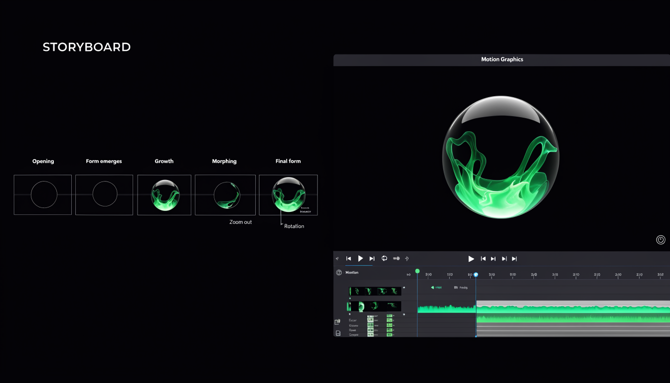 Workflow AI video generator pipeline showing structured inputs, generation stages, review, and a finished video